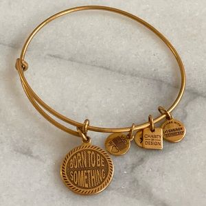 Alex and Ani “Born to be Something” Gold Bangle